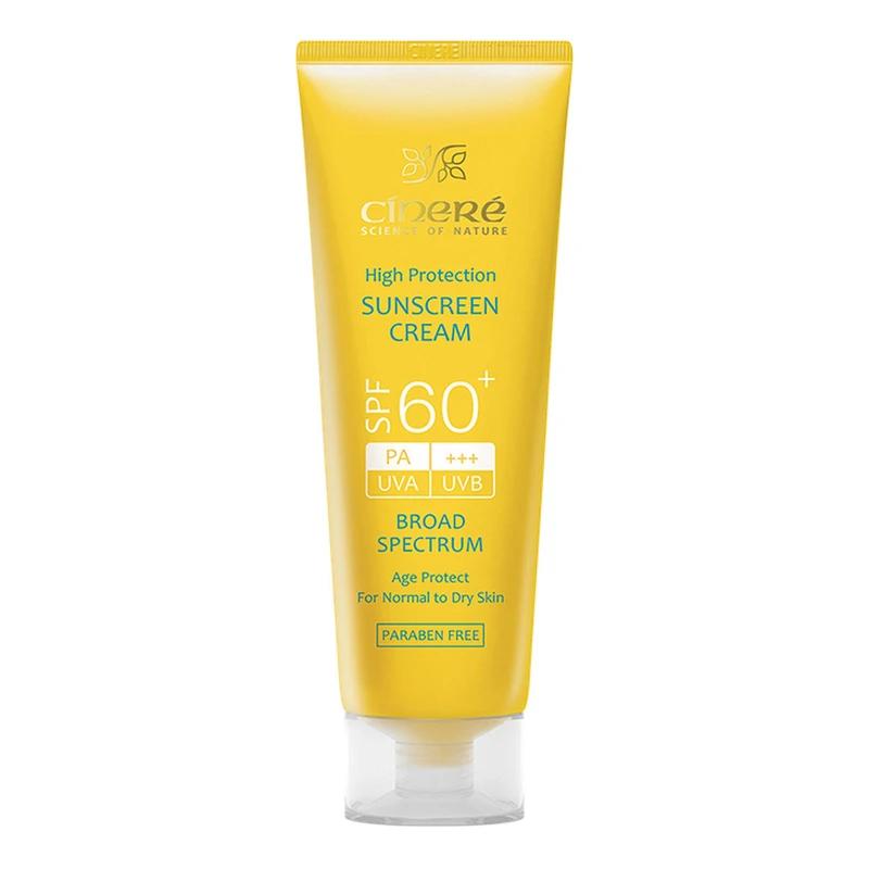 کرم ضدآفتاب بیرنگ سینره مدل SPF60 مناسب انواع پوست، حجم 50 میلیلیتر - تصویر 1
